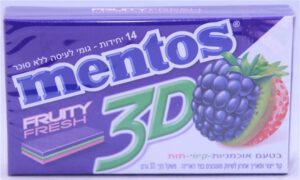 Mentos 3D Fruity Fresh 14 sticks Blackberry kiwi strawberry 201 9