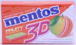 Mentos 3D Fruity Fresh 14 sticks Lemon grapefruit orange 2019