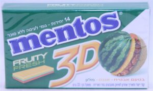 Mentos 3D Fruity Fresh 14 sticks Watermelon Pineapple Melon 2019