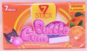7 Stick Bubble Gum 7 sticks Orange 2023