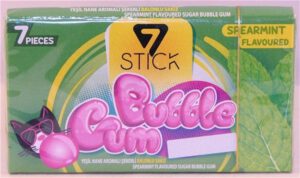 7 Stick Bubble Gum 7 sticks Spearmint 2023