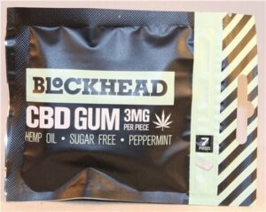 Blockhead CBD Gum 7 pellets Peppermint 2020