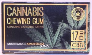 Multitrans Cannabis Chewing Gum 12 pellets 17 gram Eucalyptus 2023