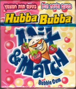 Hubba Bubba Mix & Match Sour Strawberry Vanilla 2004