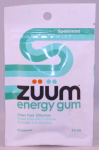 Züüm Energy Gum 10 pellets Spearmint 2024
